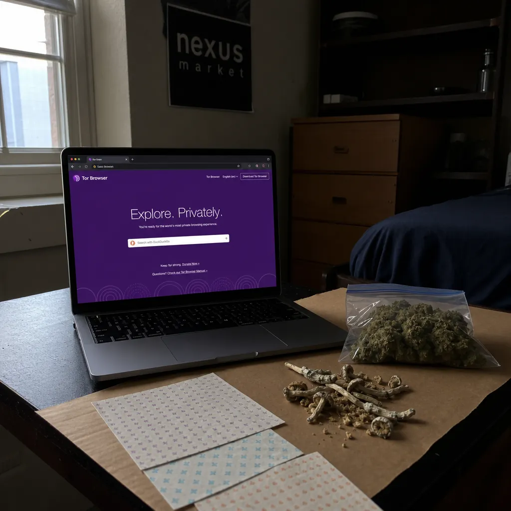 Dark web marketplaces interface preview
