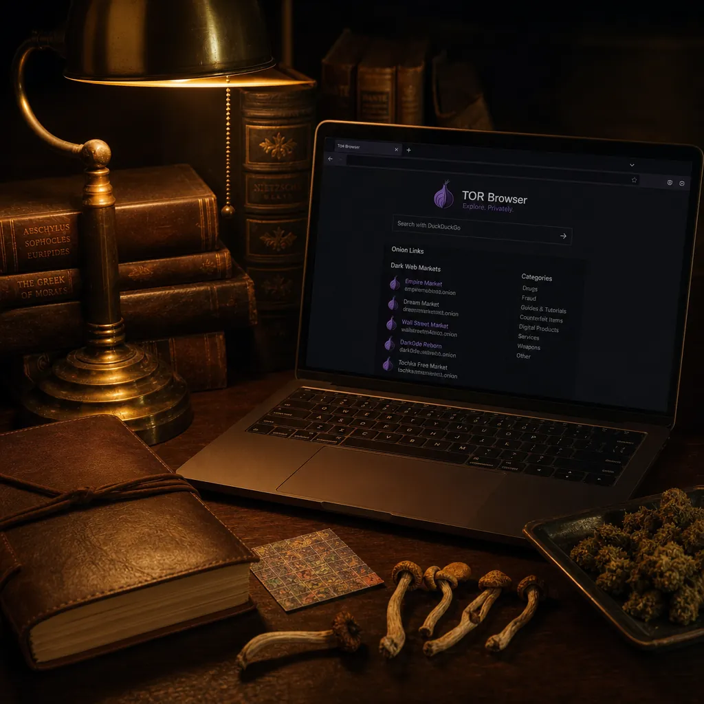 Darknet links interface preview