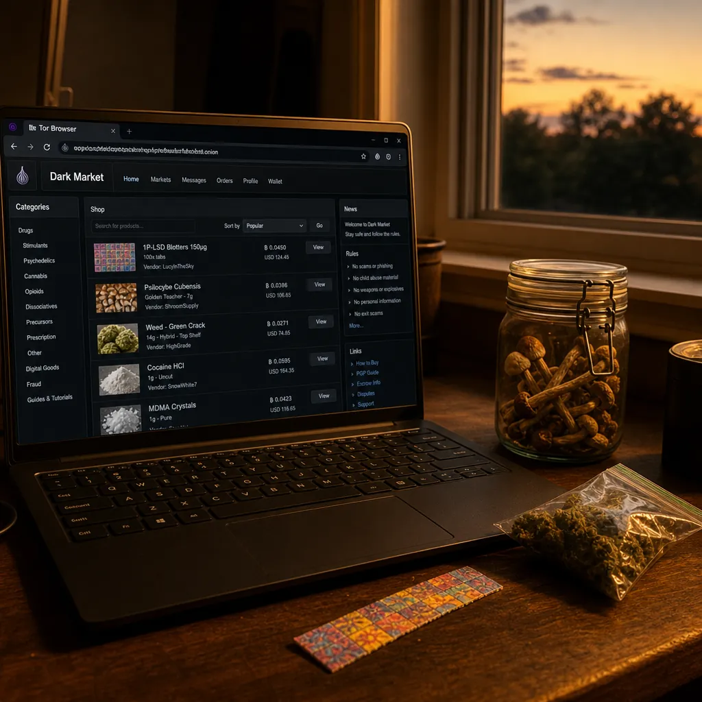 Darknet market links interface preview