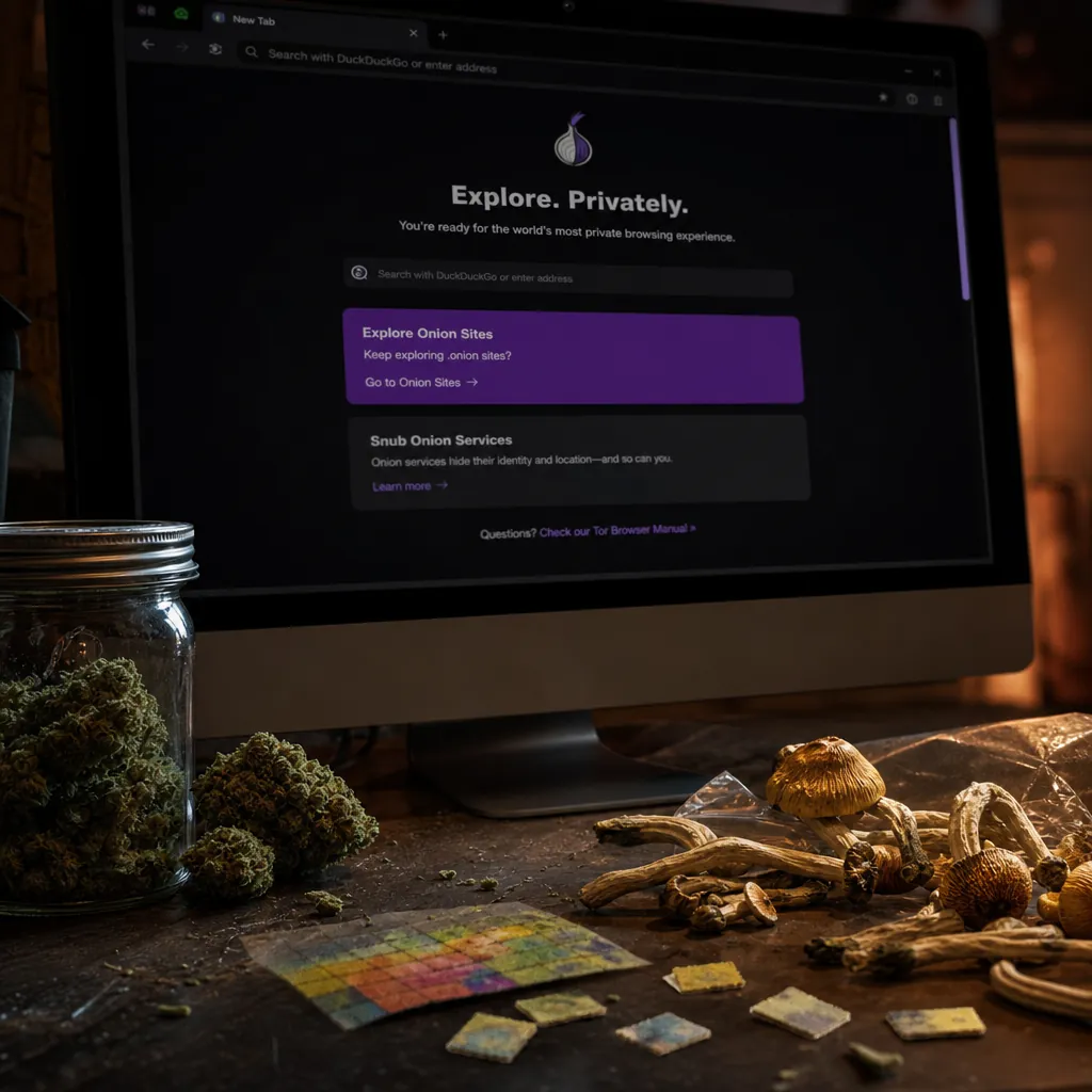 Darknet site interface preview